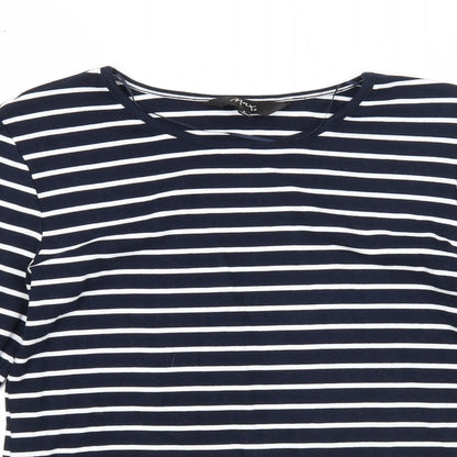 Womens UK Size S Max Blue Basic Blouse