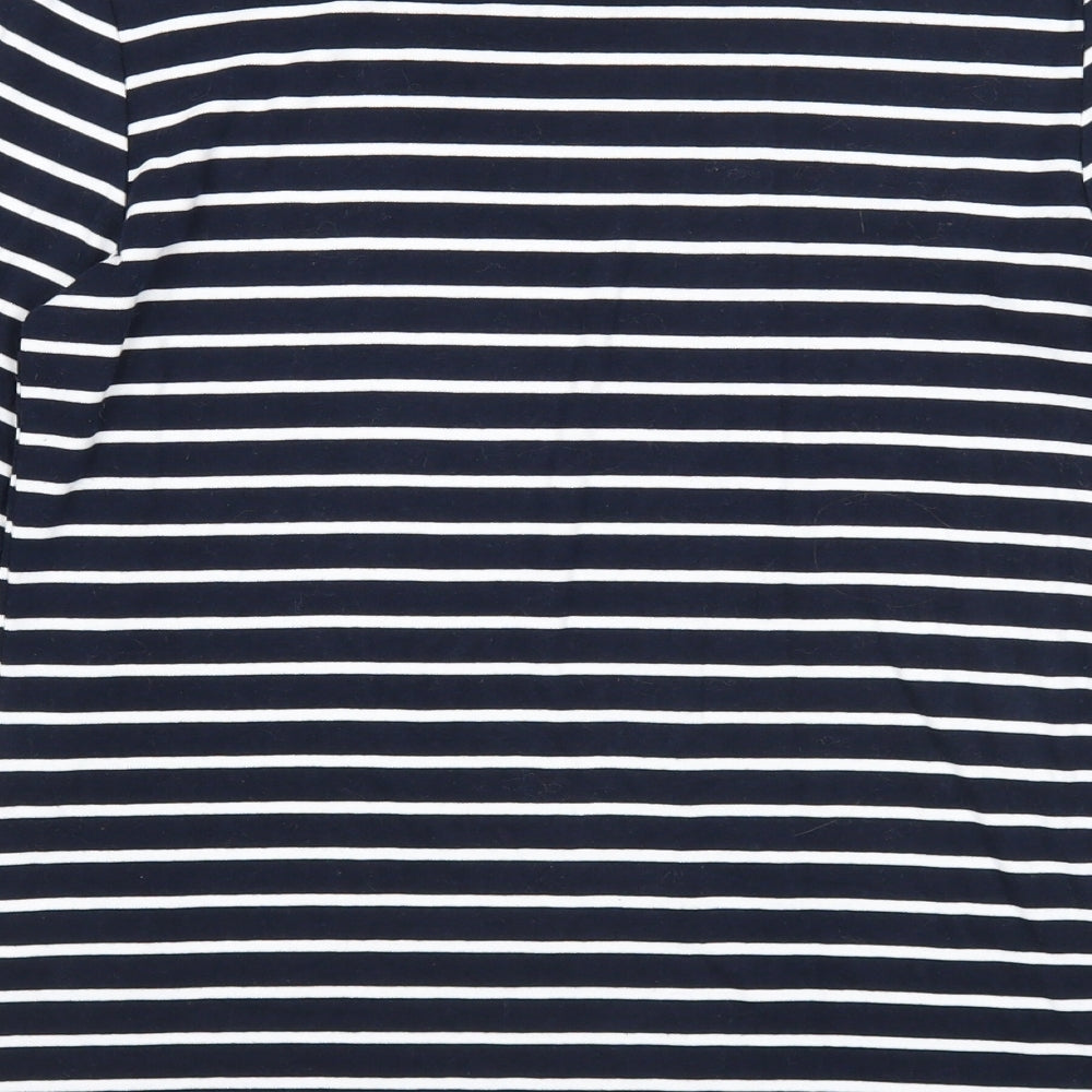 Womens UK Size S Max Blue Basic Blouse