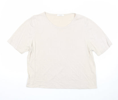 Womens UK Size 20 Marks and Spencer Beige Pullover Jumper