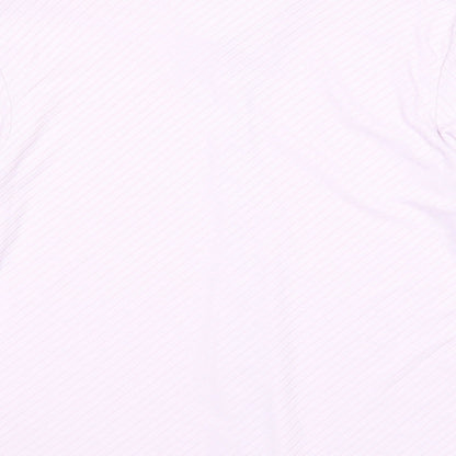 Womens UK Size 18 Fashion Extra Purple Basic Button-Up