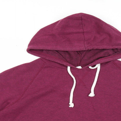 Divided Womens Purple Polyester Pullover Hoodie Size M Pullover