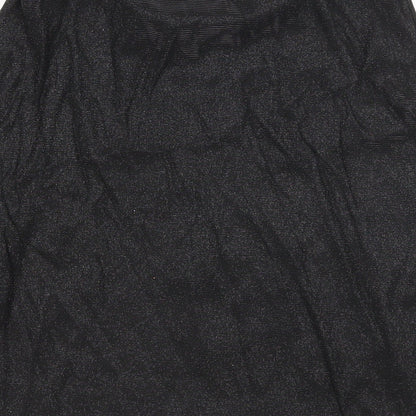 PRETTYLITTLETHING Womens Black Polyester Mini Skirt Size 8