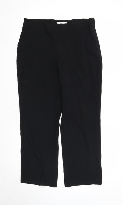 Womens UK Size 14 Marks and Spencer Regular Fit  Black Trousers