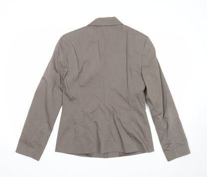 Sisley Womens Grey Jacket Blazer Size 14 Button
