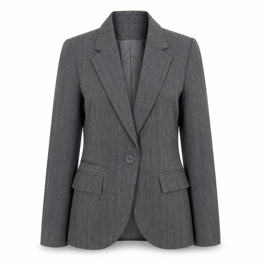 Womens UK Size 10 New Look Regular Grey Suit Jacket