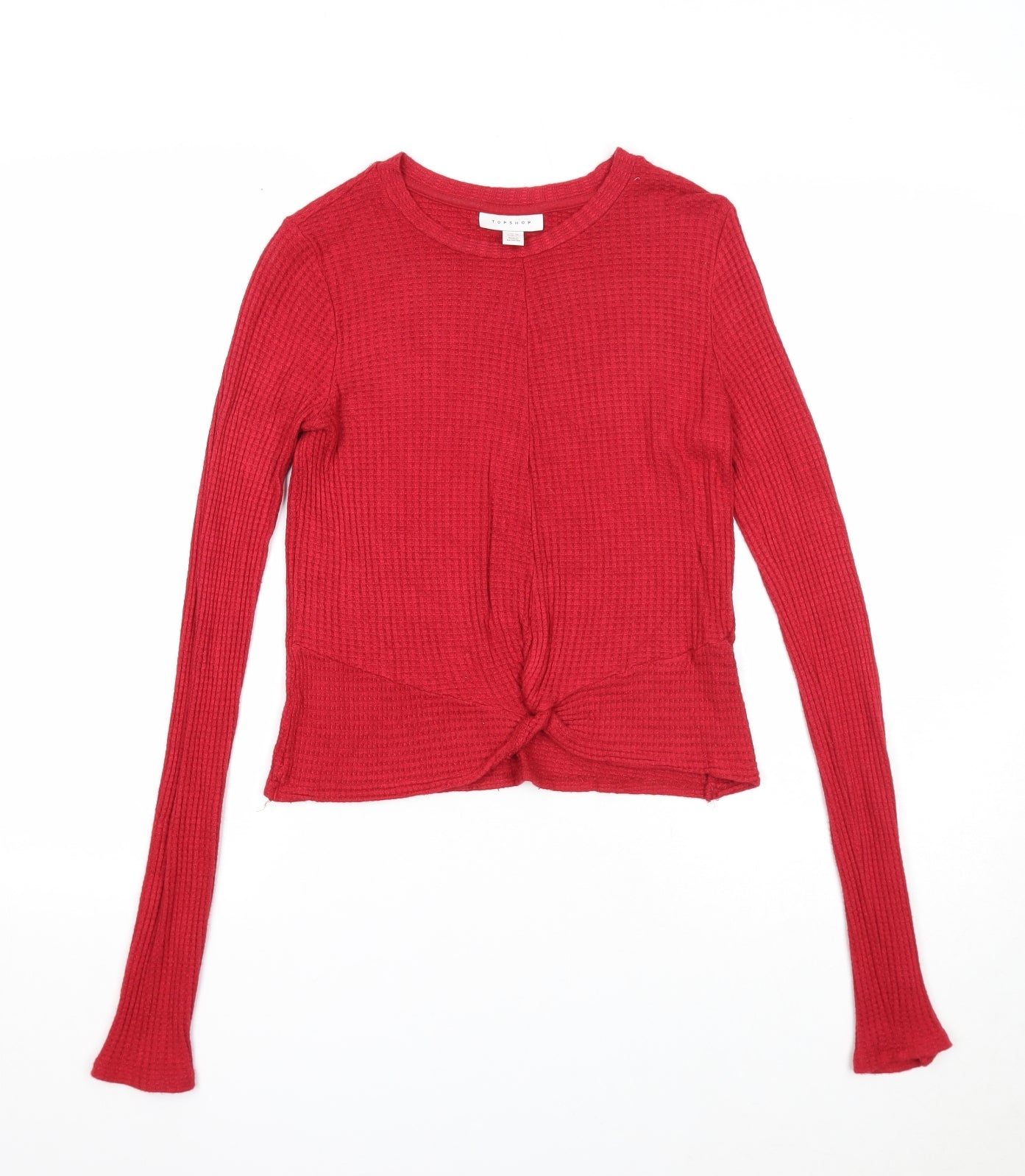Womens UK Size 10 Topshop Red Pullover Jumper