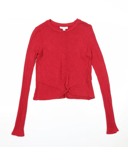 Womens UK Size 10 Topshop Red Pullover Jumper