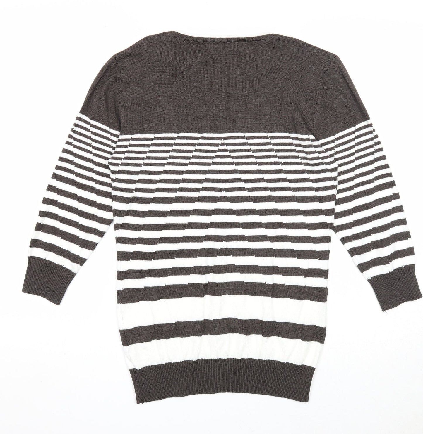 Womens UK Size S Just Elegance Grey Pullover Jumper