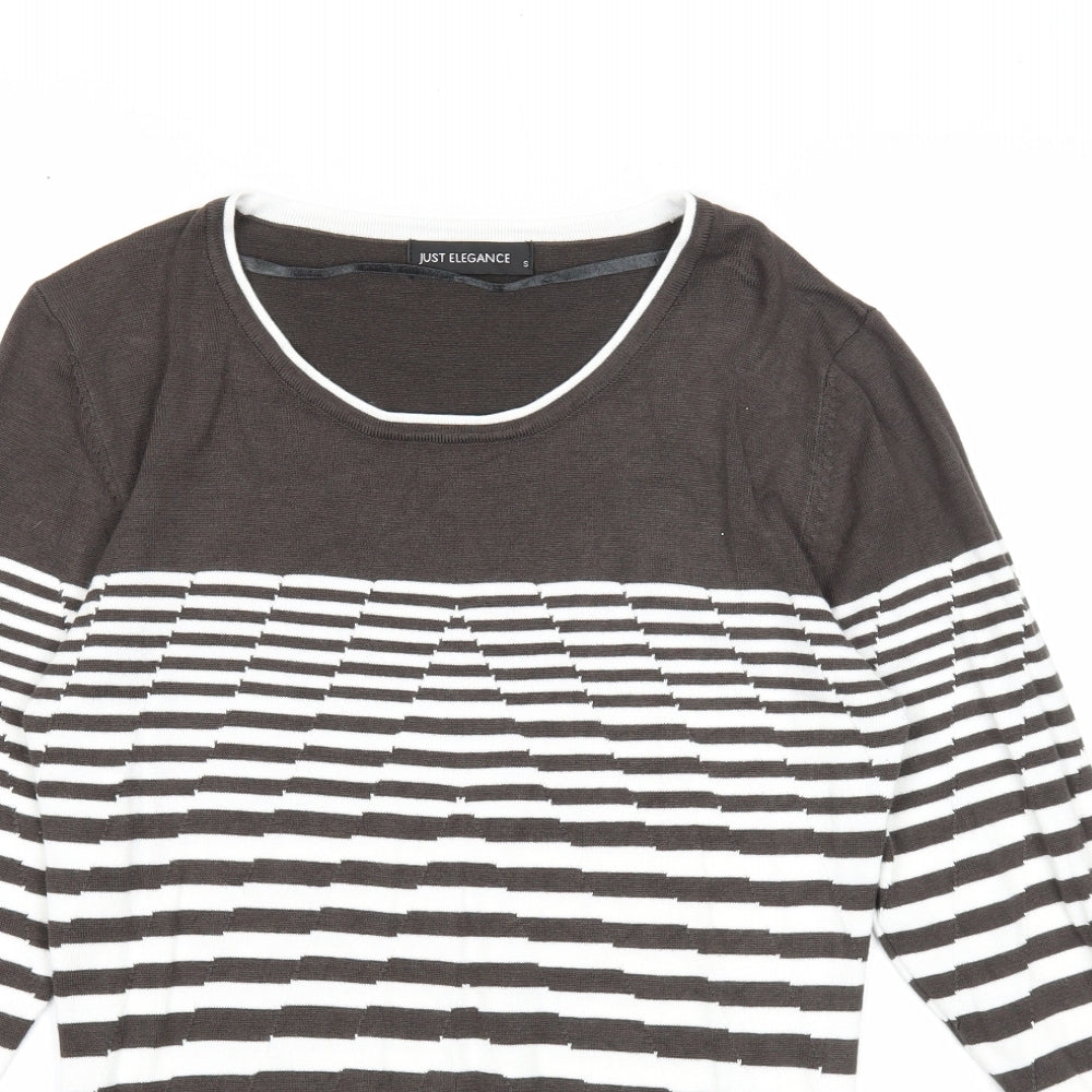 Womens UK Size S Just Elegance Grey Pullover Jumper