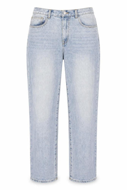 Womens UK Size XL Warehouse Regular Fit Straight Blue Jeans