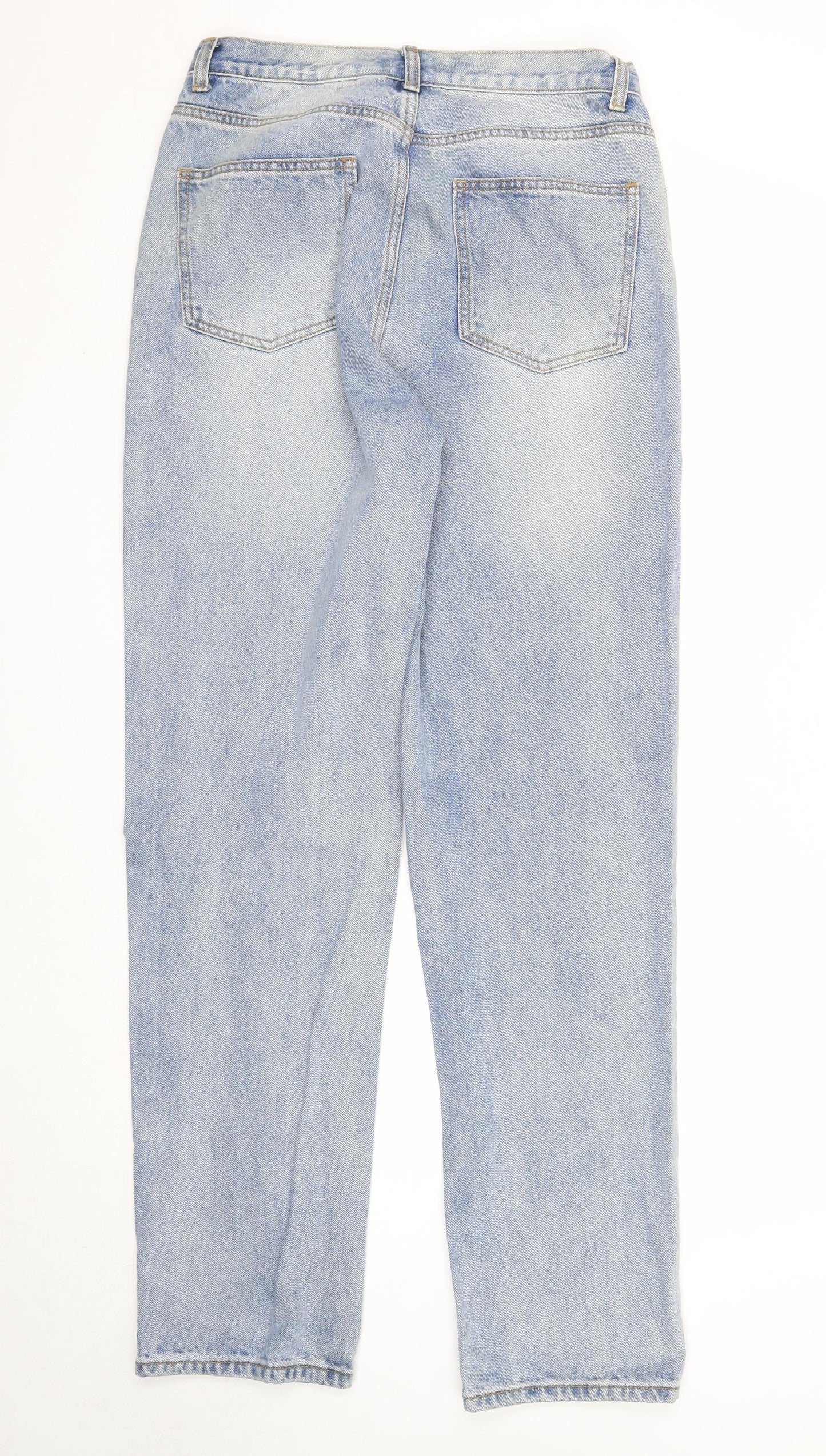 Womens UK Size XL Warehouse Regular Fit Straight Blue Jeans
