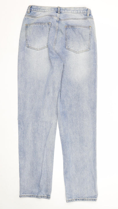 Womens UK Size XL Warehouse Regular Fit Straight Blue Jeans