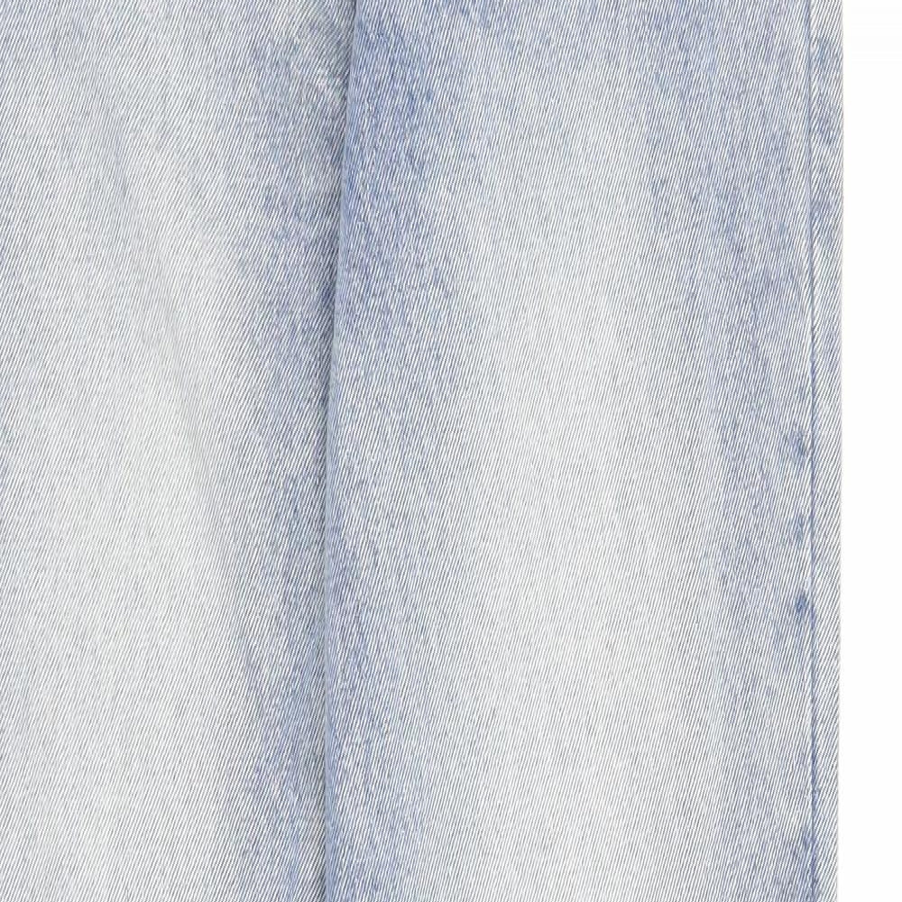 Womens UK Size XL Warehouse Regular Fit Straight Blue Jeans