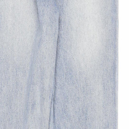 Womens UK Size XL Warehouse Regular Fit Straight Blue Jeans