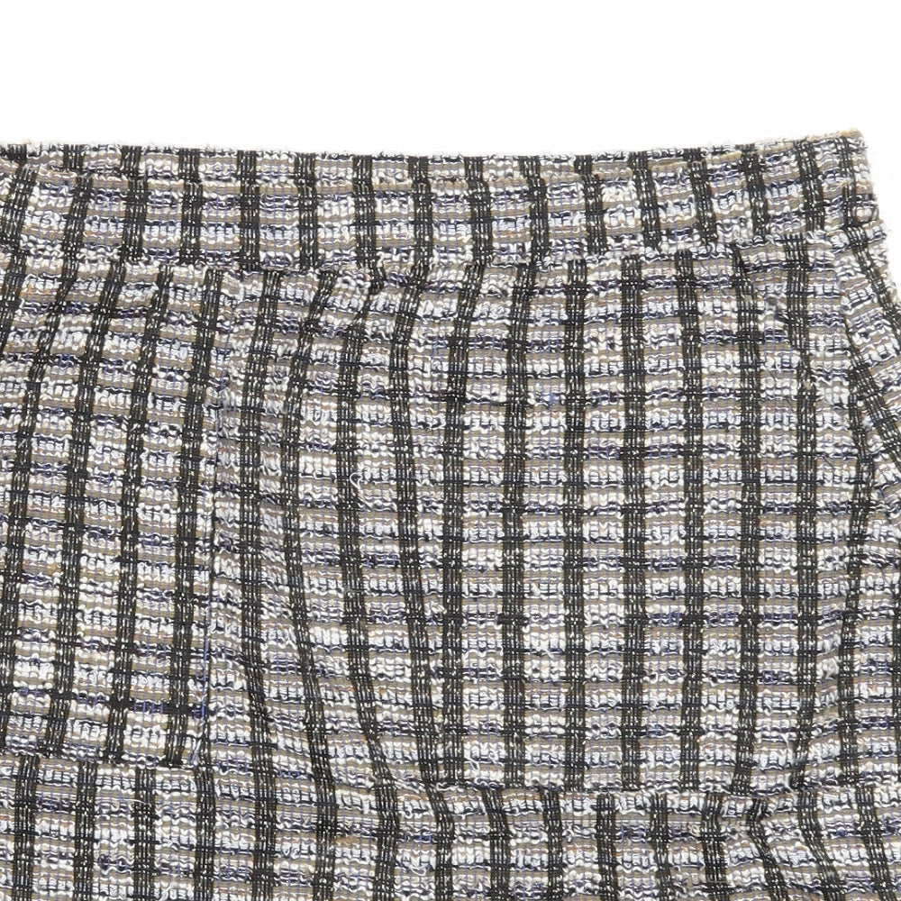 NEXT Womens Multicoloured Geometric Polyester A-Line Skirt Size 12