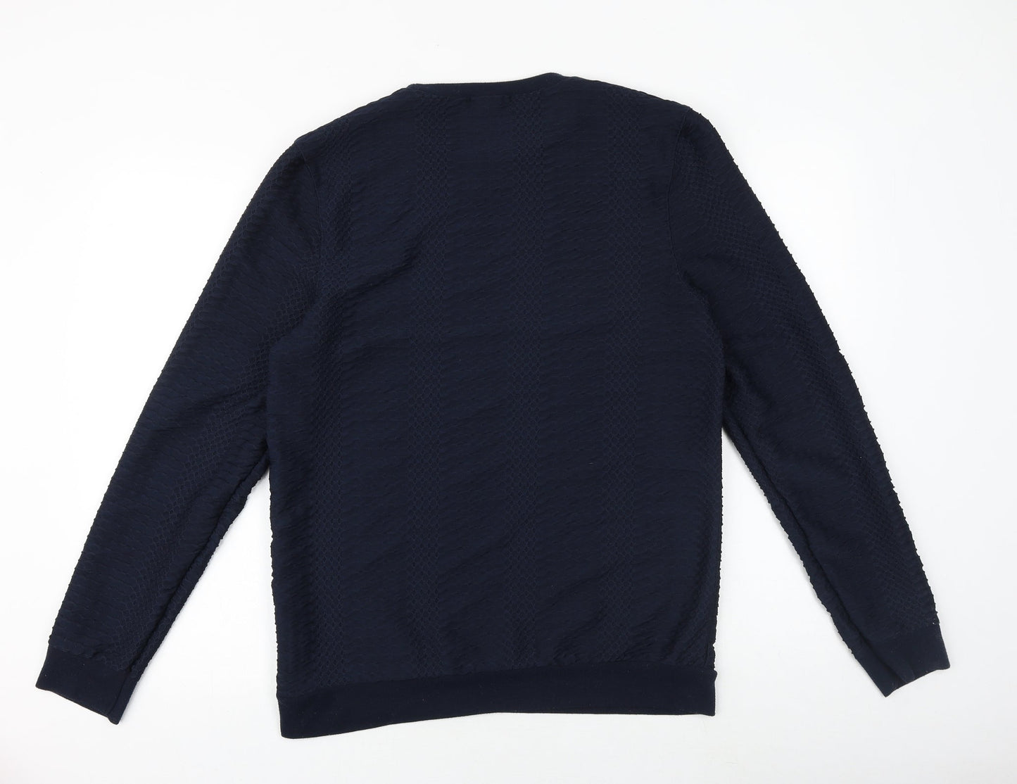 Topman Mens Blue Polyester Pullover Sweatshirt Size S