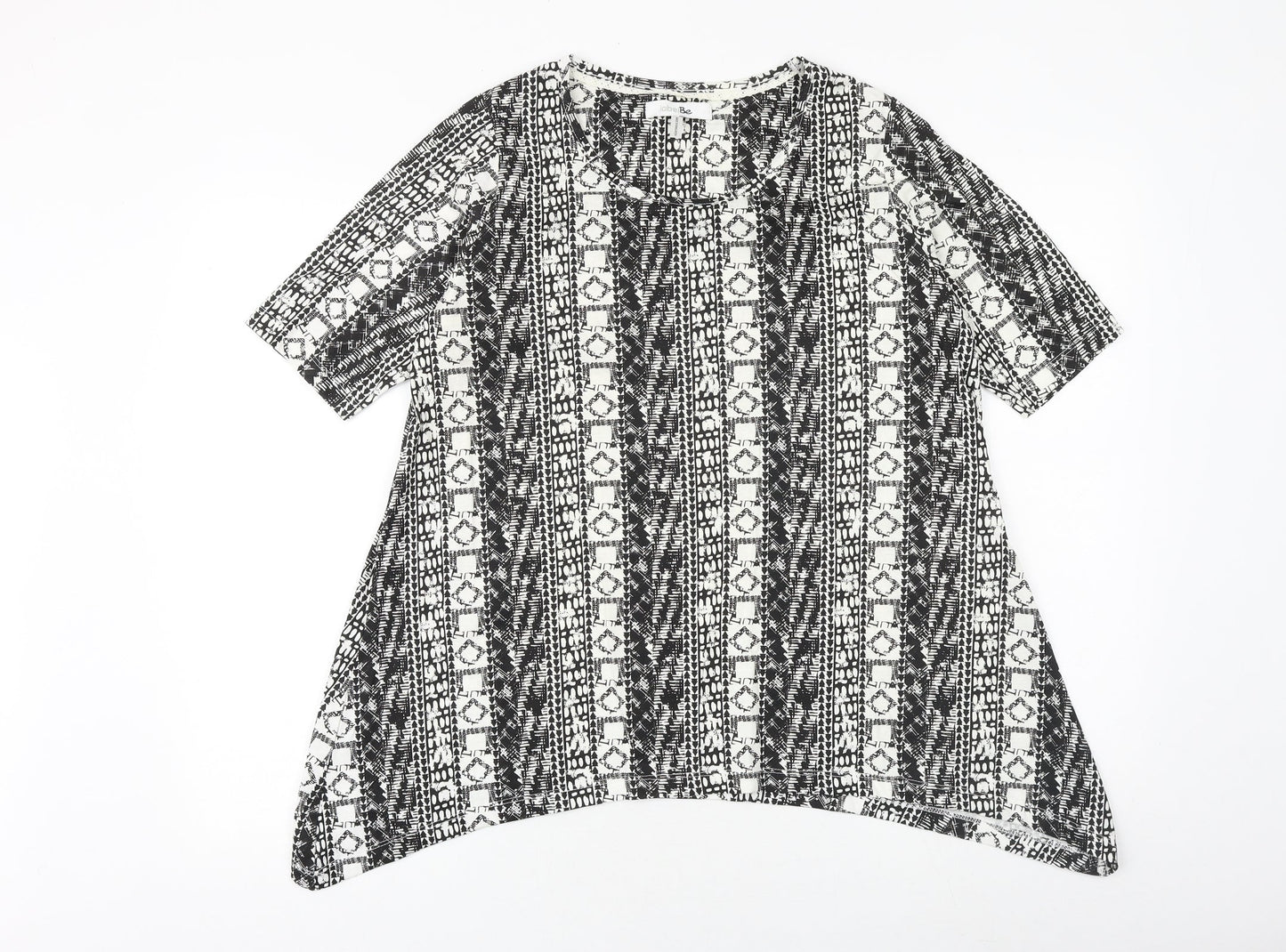 Womens UK Size 12 Simply Be Black Basic T-Shirt