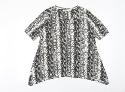 Womens UK Size 12 Simply Be Black Basic T-Shirt