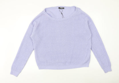 Womens UK Size 14 Missguided Purple Pullover Jumper