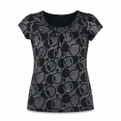 Womens UK Size 10 Editions Black Basic T-Shirt