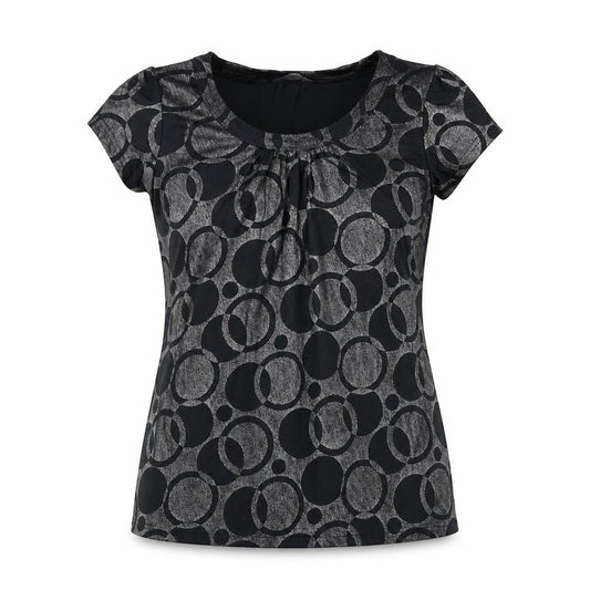 Womens UK Size 10 Editions Black Basic T-Shirt