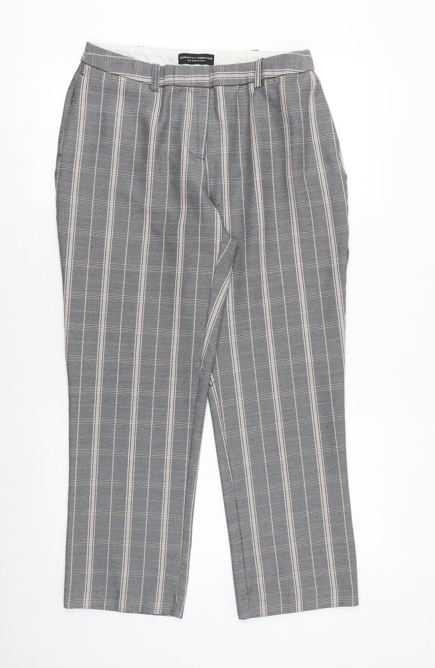 Womens UK Size 12 Dorothy Perkins Regular Fit  Grey Trousers
