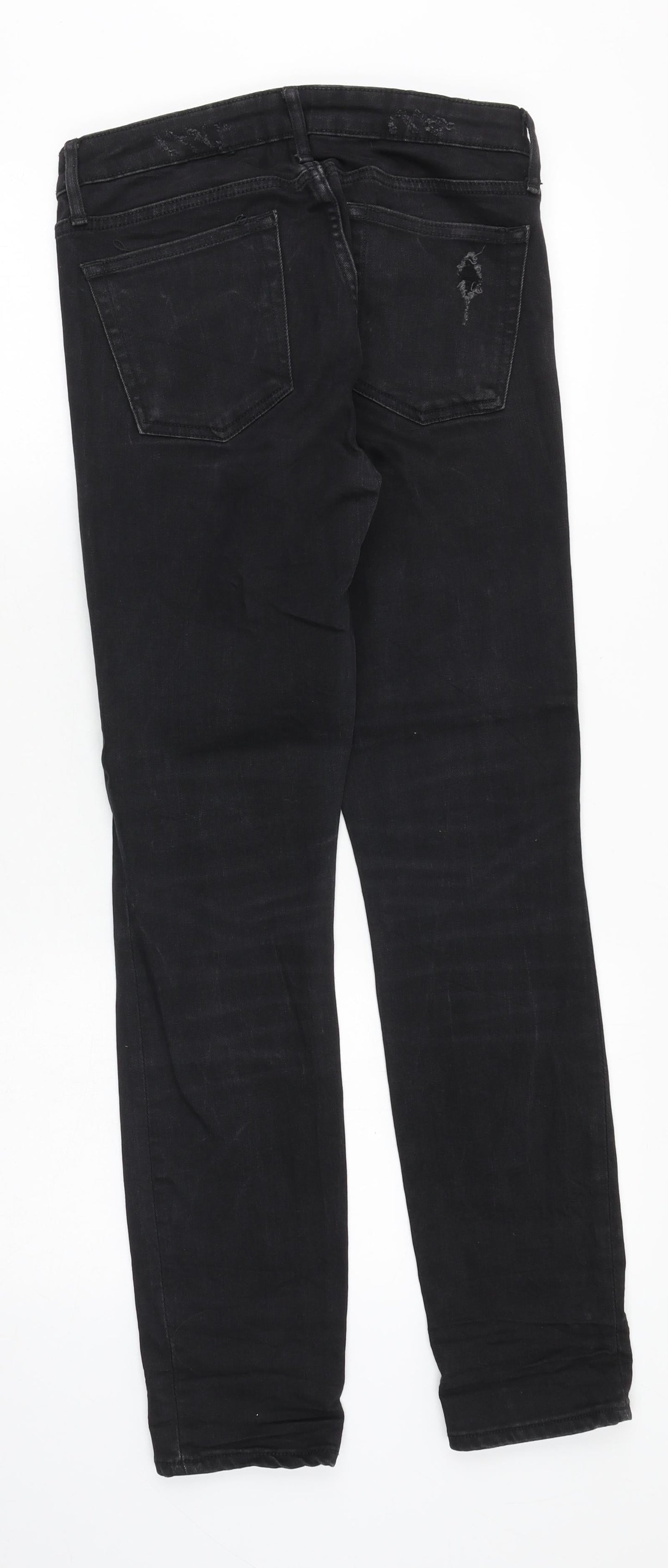 Gap Mens Black Cotton Skinny Jeans Size 26 in Regular Zip