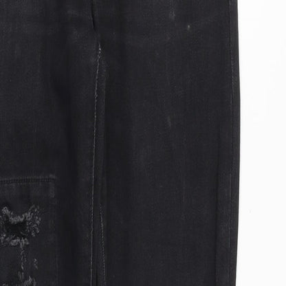Gap Mens Black Cotton Skinny Jeans Size 26 in Regular Zip