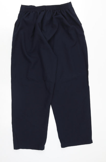 Womens UK Size S Preworn Regular Fit Cropped Blue Trousers
