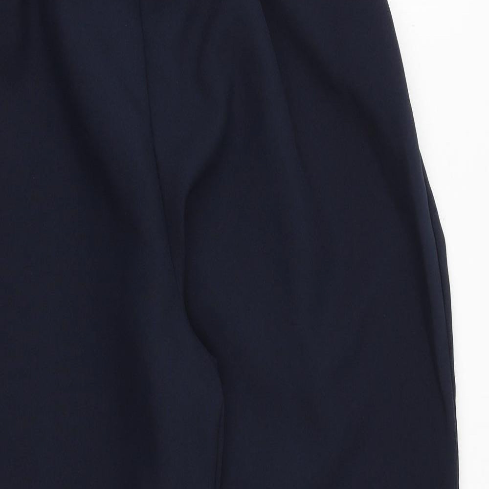 Womens UK Size S Preworn Regular Fit Cropped Blue Trousers