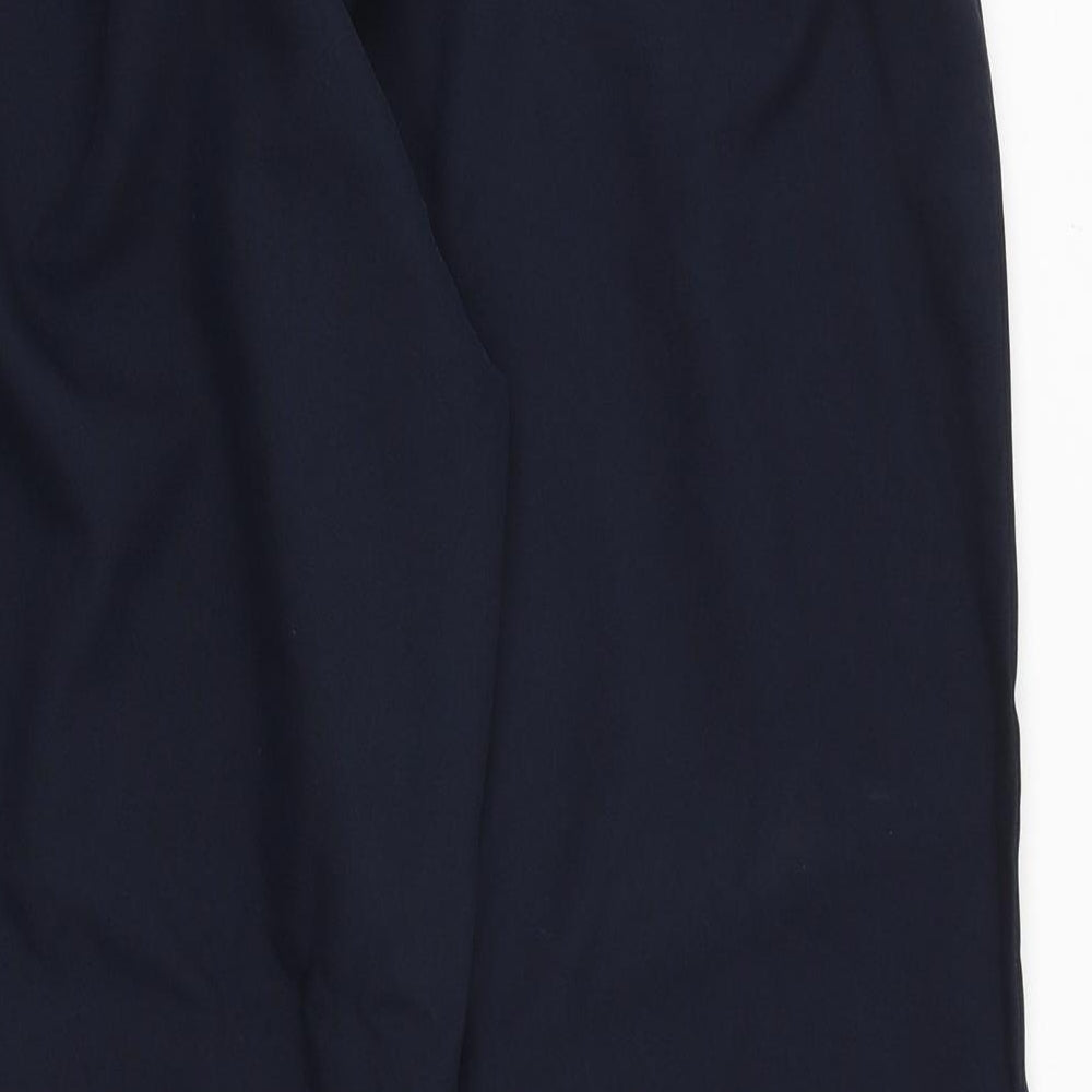 Womens UK Size S Preworn Regular Fit Cropped Blue Trousers