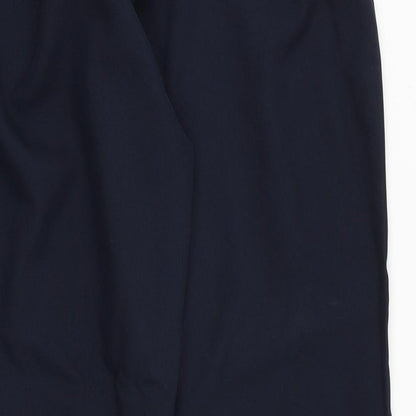 Womens UK Size S Preworn Regular Fit Cropped Blue Trousers