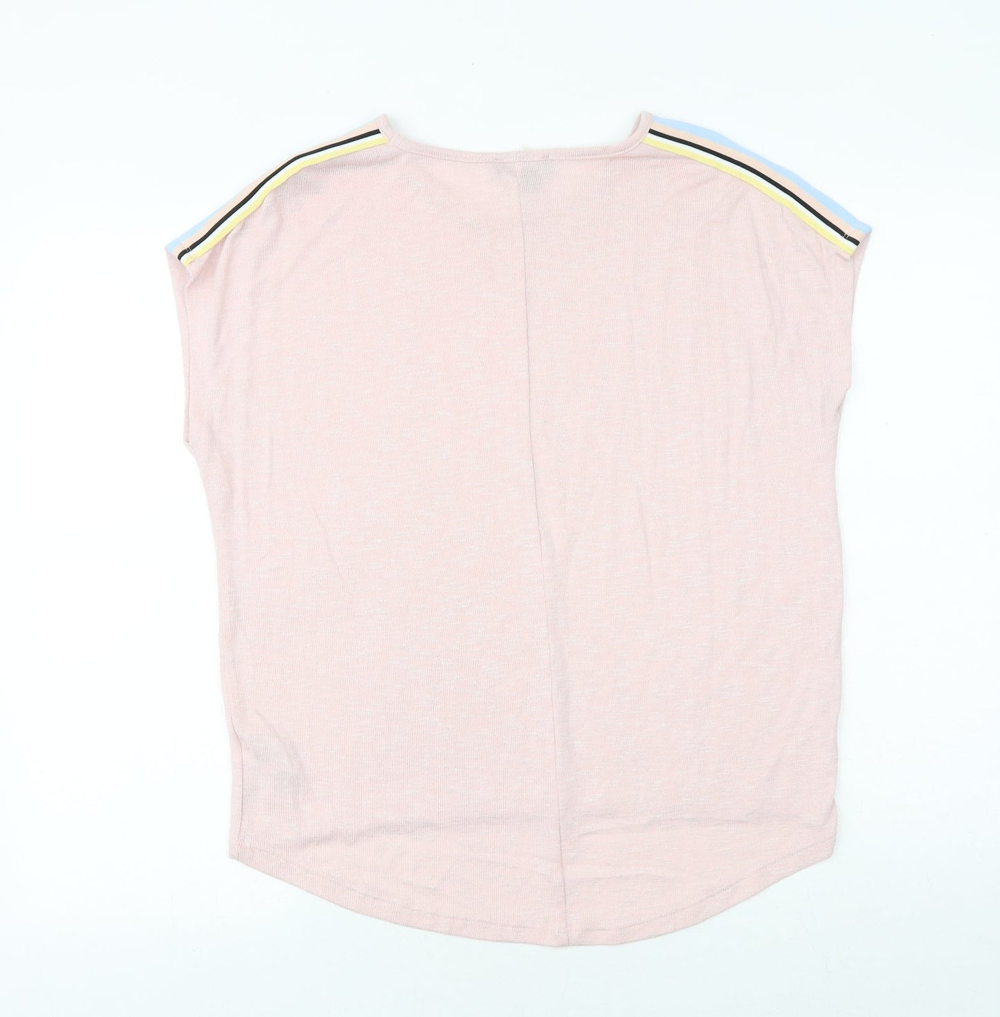 Womens UK Size S New Look Pink Basic T-Shirt