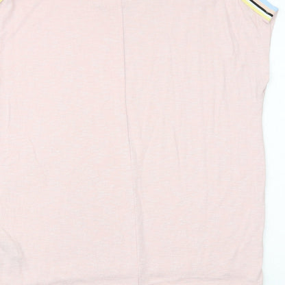 Womens UK Size S New Look Pink Basic T-Shirt