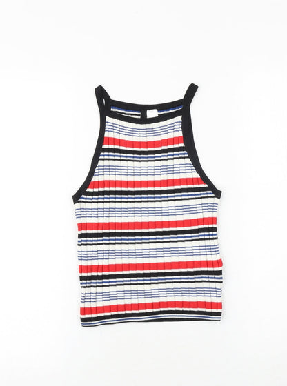 Womens UK Size XS H&M Multicoloured Basic Tank