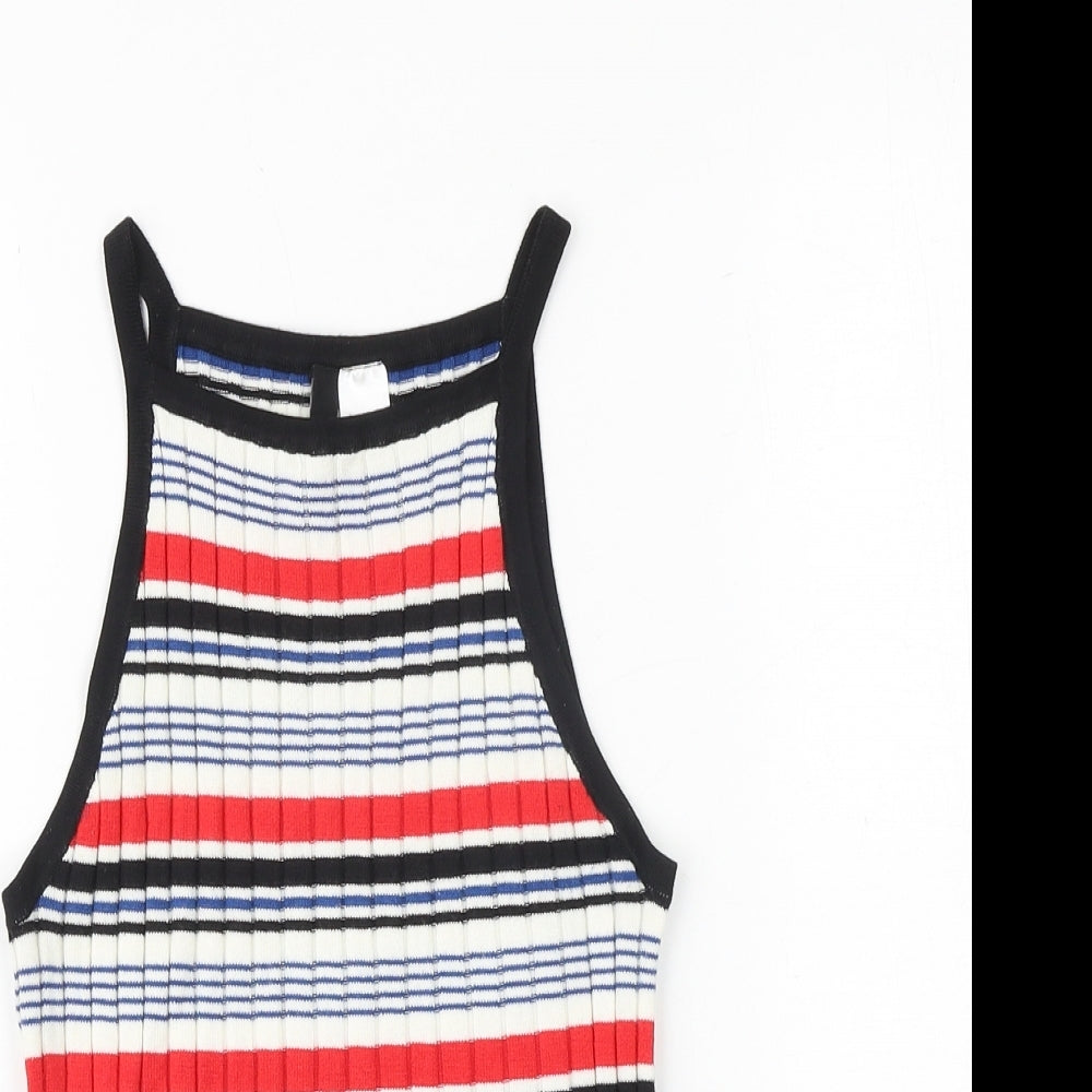 Womens UK Size XS H&M Multicoloured Basic Tank