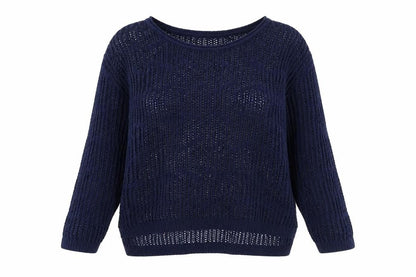 Womens UK Size M Papaya Blue Pullover Jumper