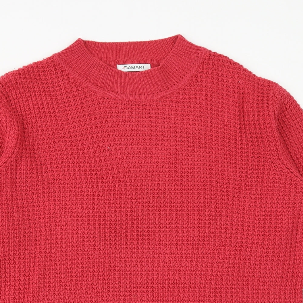 Womens UK Size 10 Damart Pink Pullover Jumper