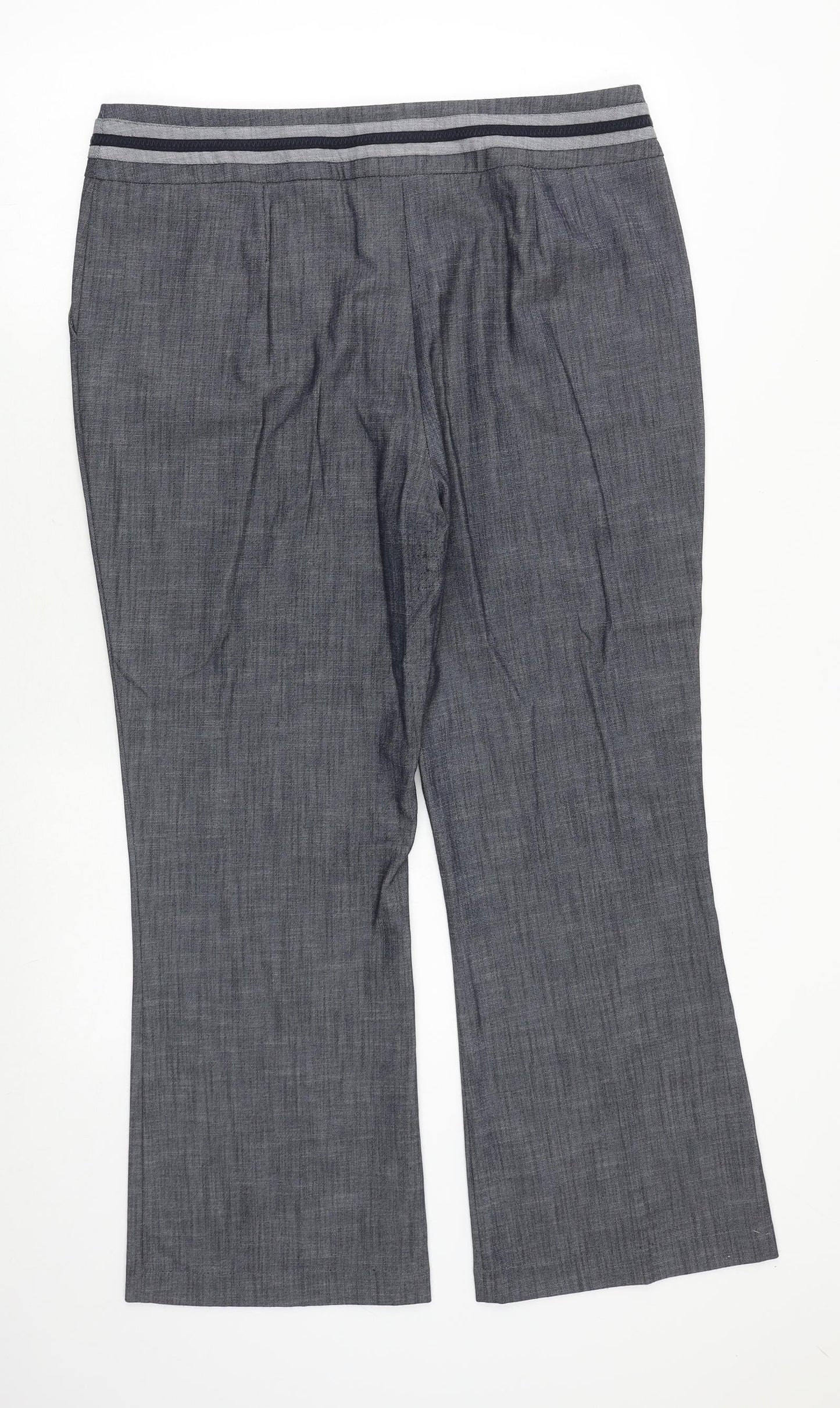 Womens UK Size 16 Marks and Spencer Regular Fit  Grey Trousers