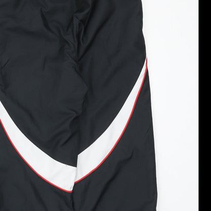 Preworn Mens Black Polyester Jogger Trousers Size XS Regular Drawstring