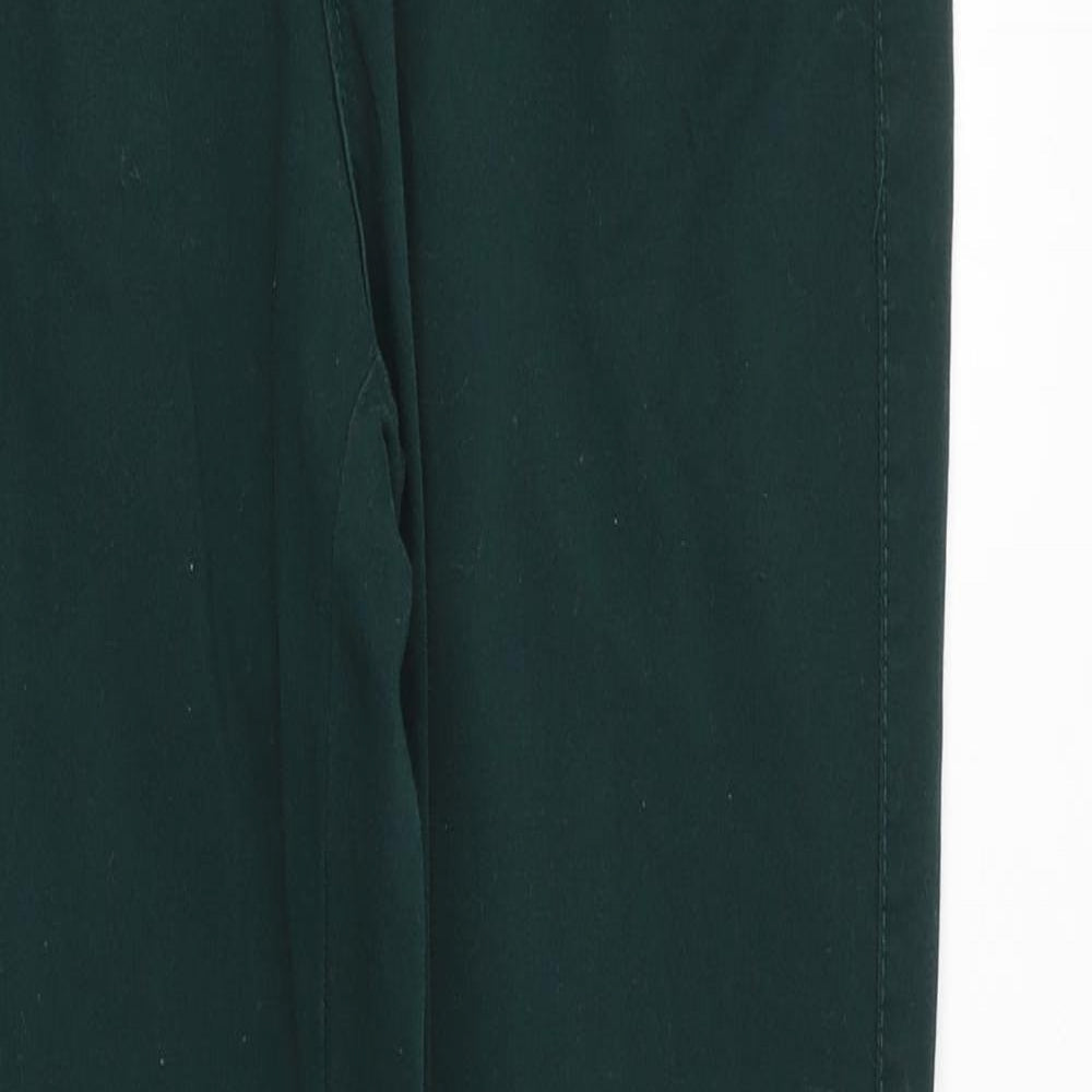 Denim & Co. Womens Green Cotton Skinny Jeans Size 8 Regular Zip