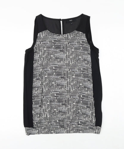 Womens UK Size 8 NEXT Black Basic Tank