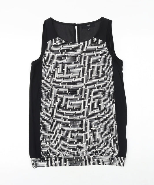 Womens UK Size 8 NEXT Black Basic Tank