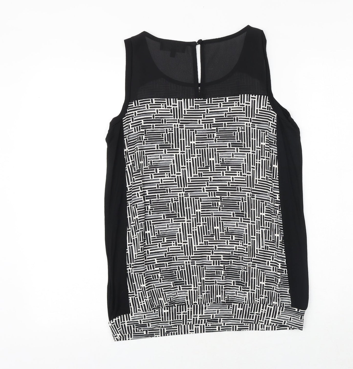Womens UK Size 8 NEXT Black Basic Tank