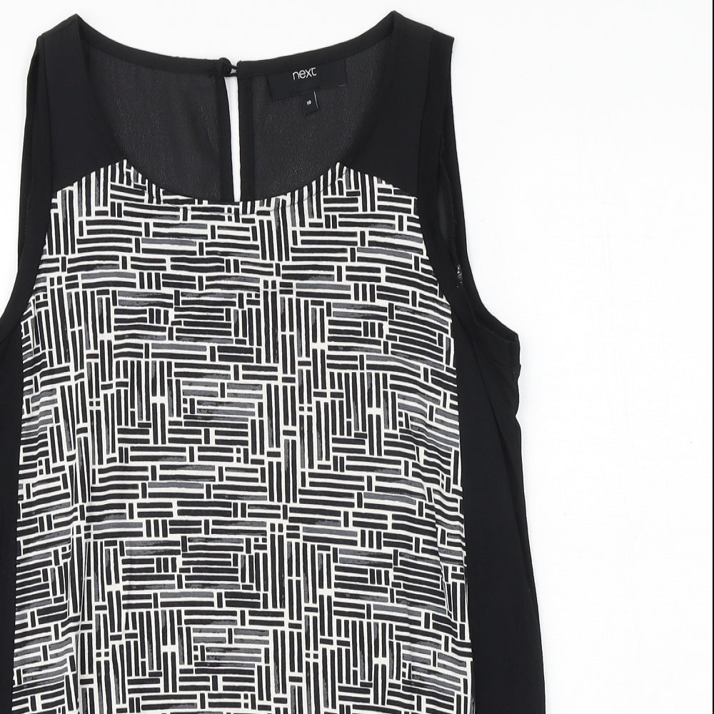 Womens UK Size 8 NEXT Black Basic Tank