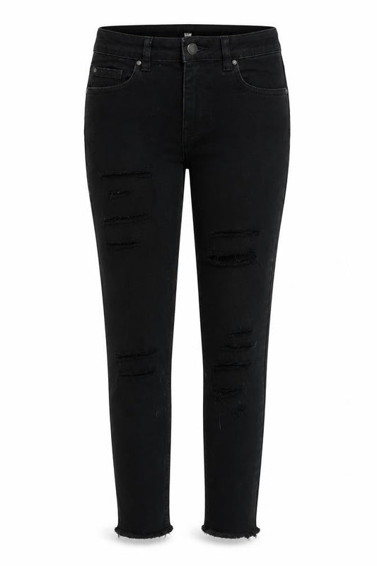 Womens UK Size 8 Very Regular Fit Skinny Black Jeans