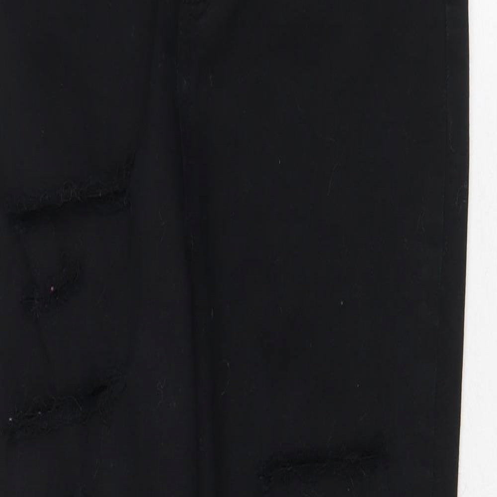 Very Womens Black Cotton Skinny Jeans Size 8 Regular Zip
