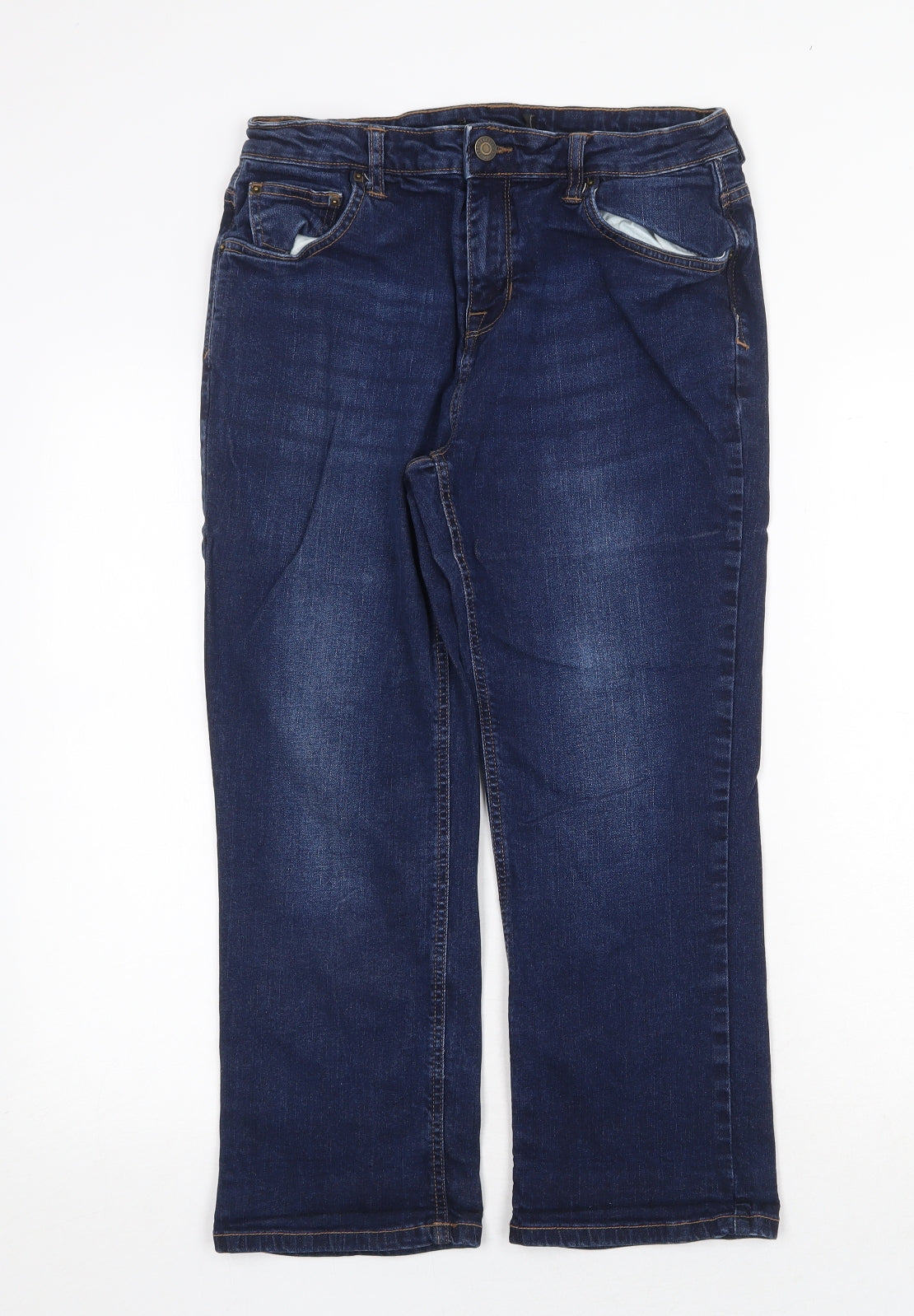 Womens UK Size 30 in Preworn Regular Fit Straight Blue Jeans
