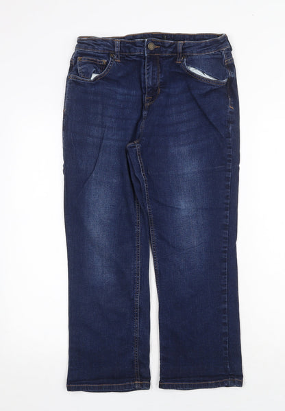 Womens UK Size 30 in Preworn Regular Fit Straight Blue Jeans