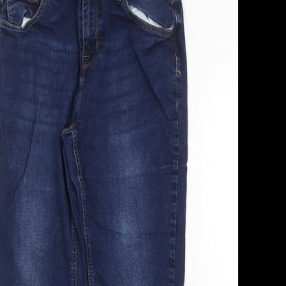 Womens UK Size 30 in Preworn Regular Fit Straight Blue Jeans